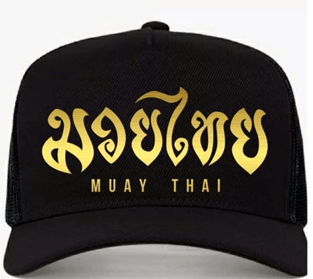 Boné Muay Thai Letras Tailandesas
