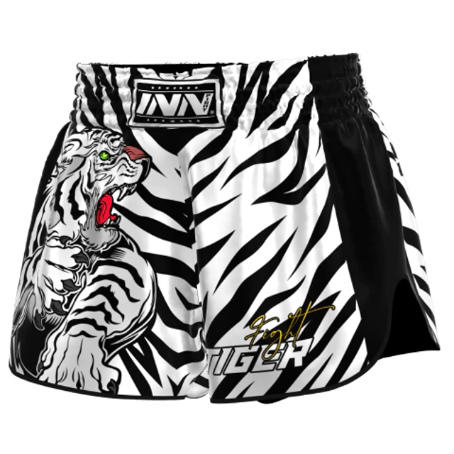 Shorts Muay Thai Tigre Branco