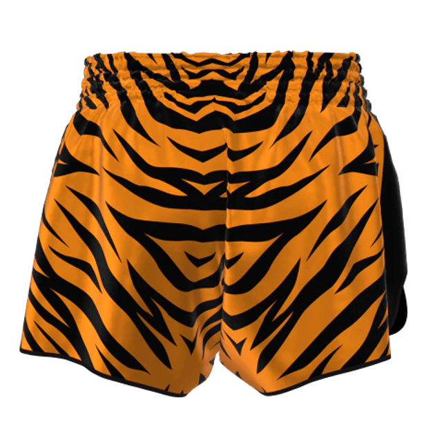 Shorts Muay Thai Tigre Laranja